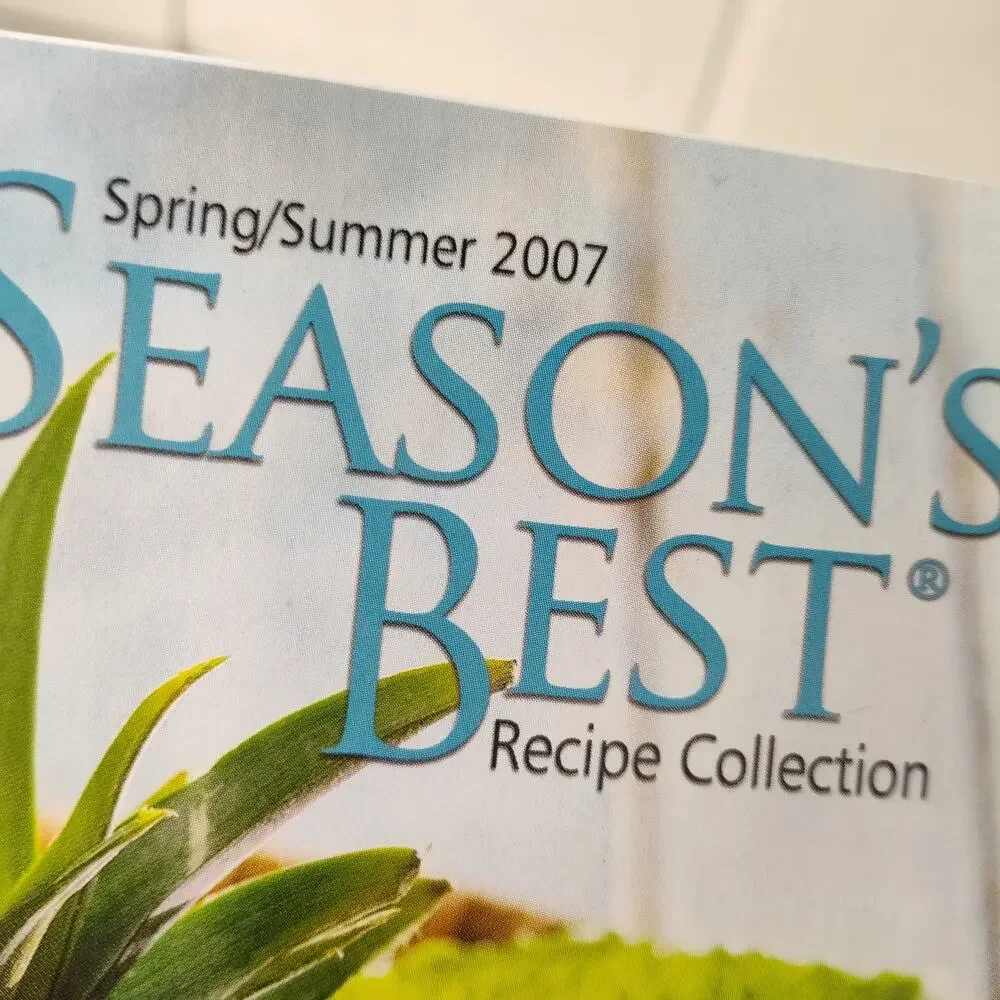 Pampered Chef SEASONS BEST RECIPE COLLECTION 2007 Spring Summer Cookbook Booklet